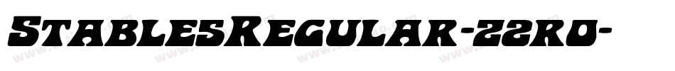 Stable5Regular-z2r0字体转换 Stable5Regular-z2r0字体转换