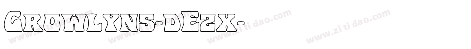 Growlyns-dEzx字体转换