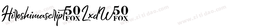 Hiroshimascript-LxdW字体转换