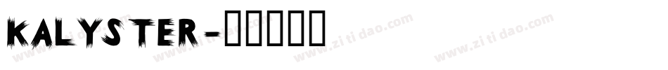 KALYSTER字体转换
