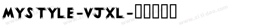 Mystyle-vJXL字体转换