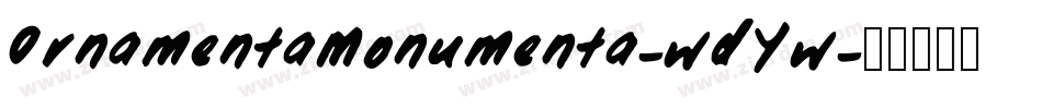 OrnamentaMonumenta-wdYw字体转换