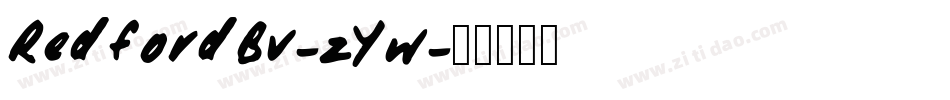 RedfordBv-zYw字体转换