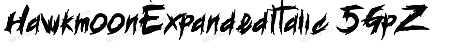 HawkmoonExpandedItalic-5GpZ字体转换