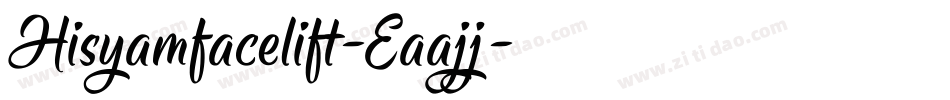 Hisyamfacelift-Eaajj字体转换