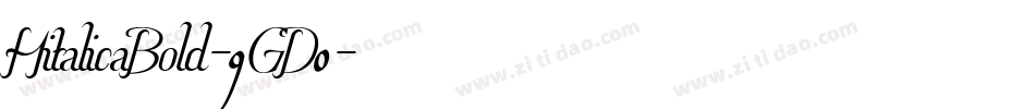 HitalicaBold-9GD0字体转换