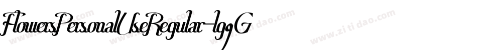 FlowersPersonalUseRegular-lg9GD字体转换