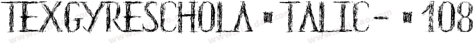 TexgyrescholaItalic-E1o8字体转换