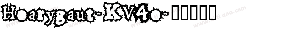 Hoarygaut-KV4o字体转换