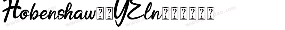 Hobenshaw-9YEln字体转换