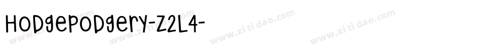 Hodgepodgery-z2L4字体转换 Hodgepodgery-z2L4字体转换