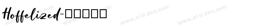 Hoffelized字体转换