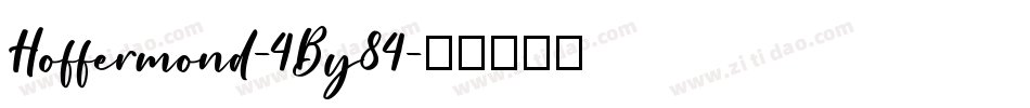 Hoffermond-4By84字体转换