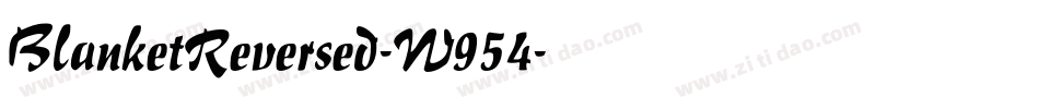BlanketReversed-W954字体转换
