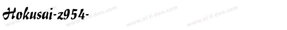 Hokusai-z954字体转换