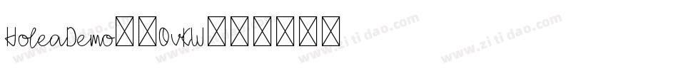 HoleaDemo-2OvKW字体转换