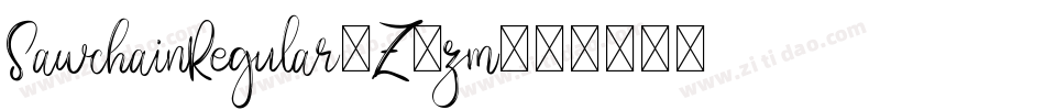 SawchainRegular-Z9zm字体转换