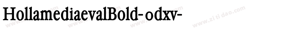 HollamediaevalBold-0dxv字体转换