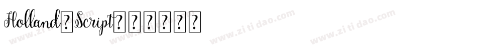 Holland-Script字体转换