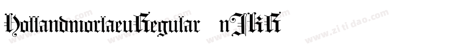 HollandmorlaeuRegular-nJKR字体转换