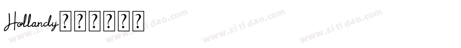 Hollandy字体转换