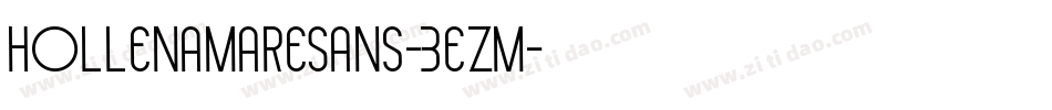 HollenAmareSans-3EZM字体转换