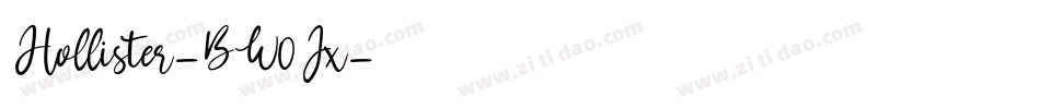 Hollister-BW0Jx字体转换