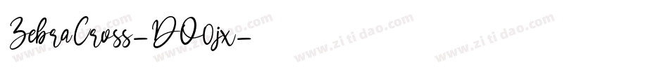 ZebraCross-DO0jx字体转换