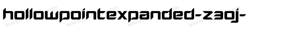 HollowPointExpanded-Z30J字体转换 HollowPointExpanded-Z30J字体转换