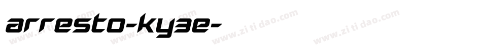 Arresto-KY3e字体转换