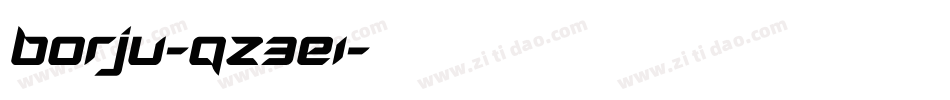 Borju-qZ3E1字体转换
