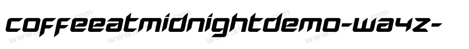 CoffeeAtMidnightDemo-wA4z字体转换