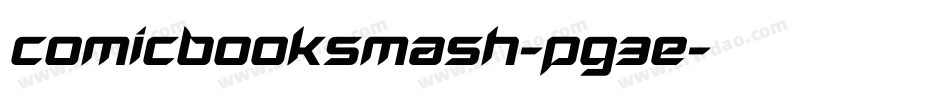 ComicbookSmash-PG3E字体转换