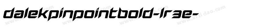DalekPinpointBold-lr3e字体转换