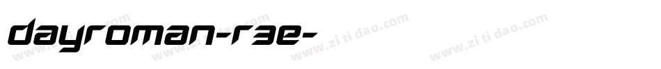 DayRoman-R3e字体转换