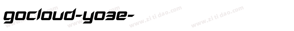 GoCloud-yO3e字体转换