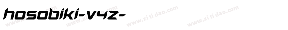 Hosobiki-v4Z字体转换