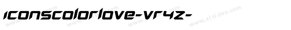IconsColorLove-vr4Z字体转换