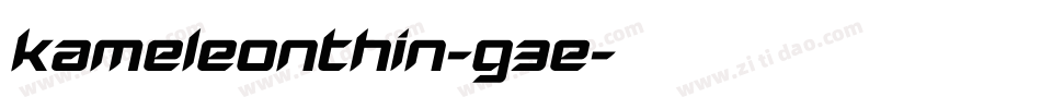 KameleonThin-g3E字体转换 KameleonThin-g3E字体转换