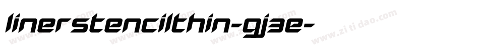 LinerstencilThin-gJ3E字体转换
