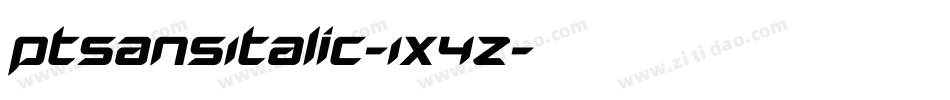 PtSansItalic-1X4Z字体转换