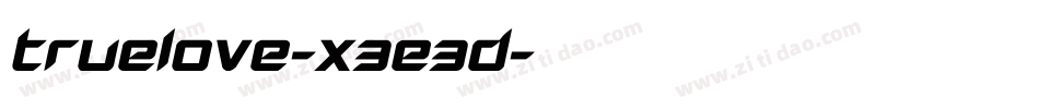 Truelove-X3E3d字体转换