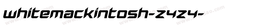 WhiteMackintosh-z4z4字体转换