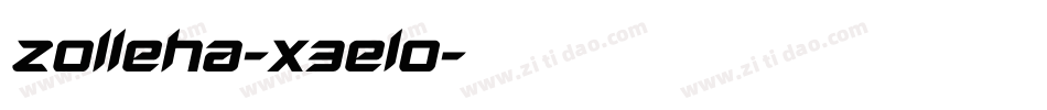 Zolleha-X3ELo字体转换