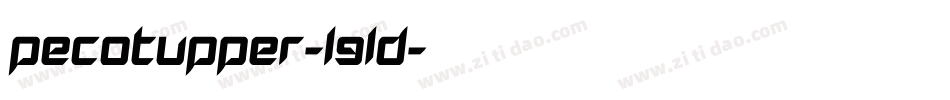 PecotUpper-l9LD字体转换