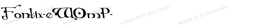 Fontix-0WOmP字体转换