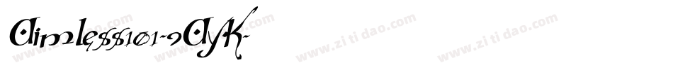 Aimless101-9AyK字体转换