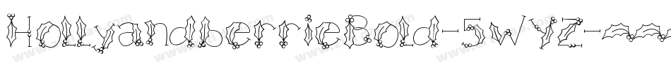 HollyandberrieBold-5WYZ字体转换
