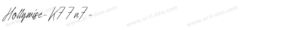 Hollywise-K77n7字体转换