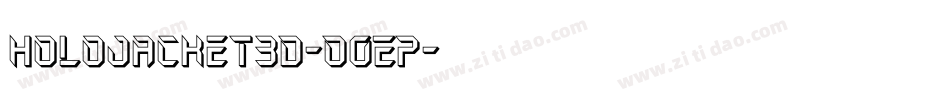 HoloJacket3D-O0EP字体转换